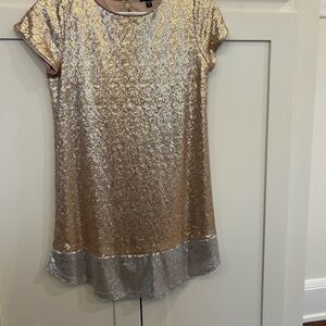 Gold and Silver Sequin Dress